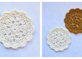 Granny Cluster Coaster Free Crochet Pattern