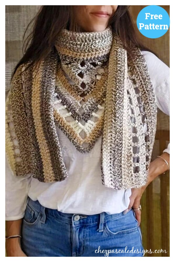 Hippie Chic Scarf Free Crochet Pattern