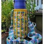 Kaleidoscope Water Bottle Holder Free Crochet Pattern