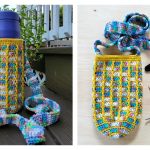 Kaleidoscope Water Bottle Holder Free Crochet Pattern