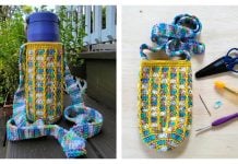 Kaleidoscope Water Bottle Holder Free Crochet Pattern