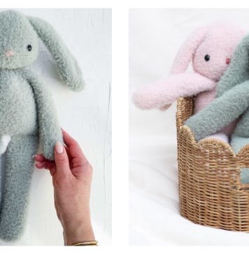 Long Leg Bunny Free Crochet Pattern and Video Tutorial
