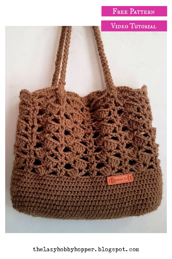 Quick and Easy Bag Free Crochet Pattern and Video Tutorial