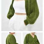 Ribbed Cardigan Crochet Pattern