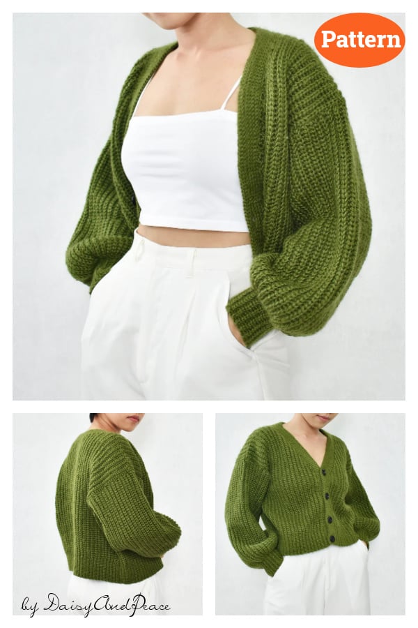 Ribbed Cardigan Crochet Pattern