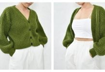 Ribbed Cardigan Crochet Pattern