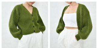 Ribbed Cardigan Crochet Pattern