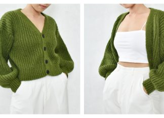 Ribbed Cardigan Crochet Pattern