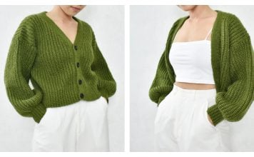 Ribbed Cardigan Crochet Pattern