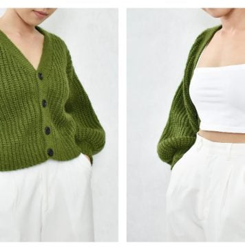 Ribbed Cardigan Crochet Pattern