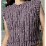 Ribbed Sweater Vest Free Crochet Pattern and Video Tutorial