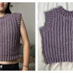Ribbed Sweater Vest Free Crochet Pattern and Video Tutorial