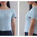 Scallop Top Free Crochet Pattern and Video Tutorial