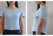 Scallop Top Free Crochet Pattern and Video Tutorial
