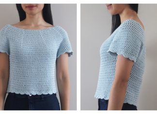 Scallop Top Free Crochet Pattern and Video Tutorial Scallop Top Free Crochet Pattern and Video Tutorial
