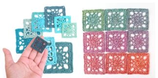 Simple Square Free Crochet Pattern and Video Tutorial