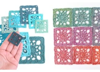Simple Square Free Crochet Pattern and Video Tutorial Simple Square Free Crochet Pattern and Video Tutorial