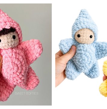 Star Baby Doll Free Crochet Pattern and Video Tutorial