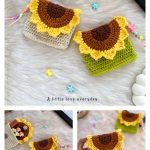 Sunflower Coin Purse Free Crochet Pattern