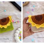 Sunflower Coin Purse Free Crochet Pattern