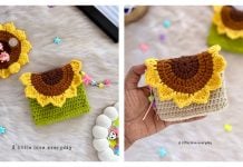 Sunflower Coin Purse Free Crochet Pattern