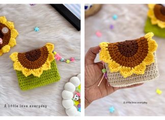 Sunflower Coin Purse Free Crochet Pattern