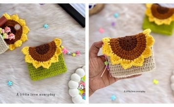 Sunflower Coin Purse Free Crochet Pattern
