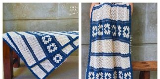 Take-Along Granny Square Blanket Free Crochet Pattern