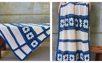 Take-Along Granny Square Blanket Free Crochet Pattern