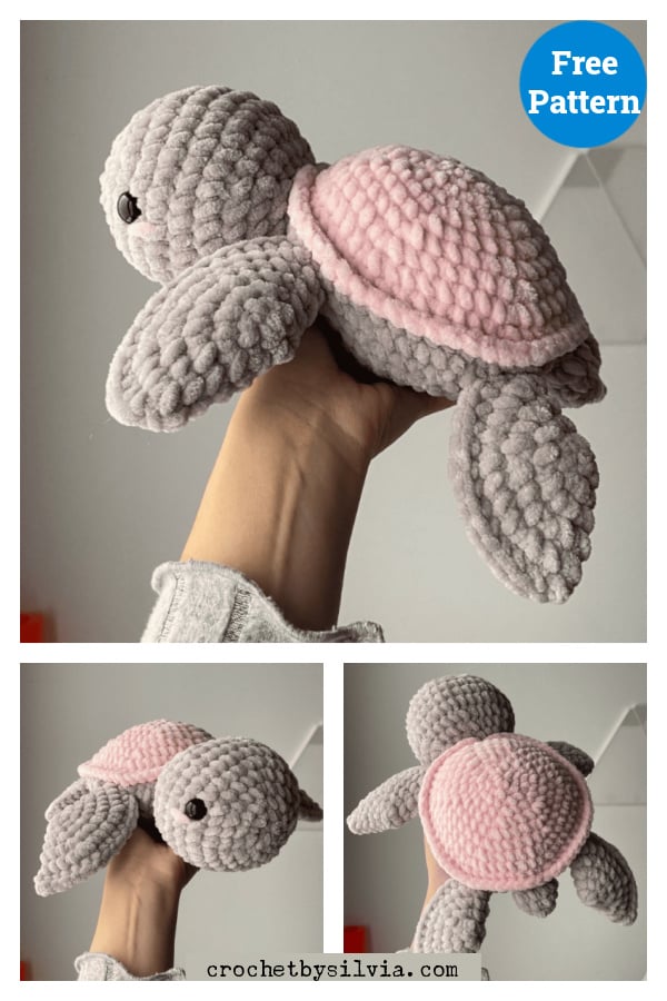Turtle Plushie Free Crochet Pattern