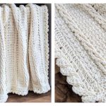 Twelve Cables Baptism Blanket Free Crochet Pattern and Video Tutorial
