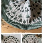 Twinkling Trees Tree Skirt Free Crochet Pattern and Video Tutorial