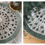 Twinkling Trees Tree Skirt Free Crochet Pattern and Video Tutorial
