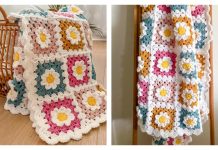 3D Daisy Blanket Free Crochet Pattern and Video Tutorial 3D Daisy Blanket Free Crochet Pattern and Video Tutorial