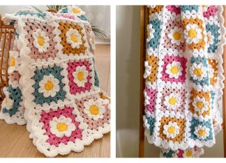 3D Daisy Blanket Free Crochet Pattern and Video Tutorial 3D Daisy Blanket Free Crochet Pattern and Video Tutorial