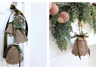 Christmas Bell Ornament Free Crochet Pattern and Video Tutorial Christmas Bell Ornament Free Crochet Pattern and Video Tutorial