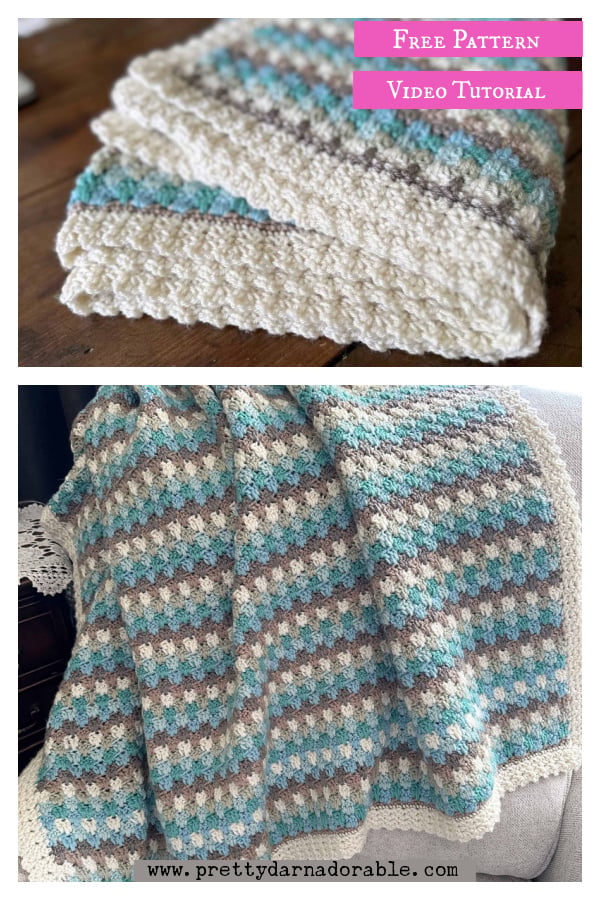 Country Charm Lapghan Free Crochet Pattern and Video Tutorial