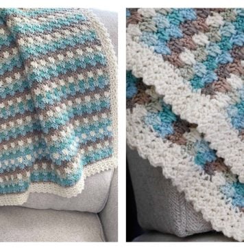 Country Charm Lapghan Free Crochet Pattern and Video Tutorial