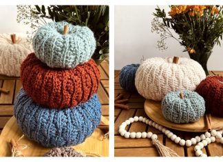 Cozy Cottage Pumpkins Free Crochet Pattern and Video Tutorial