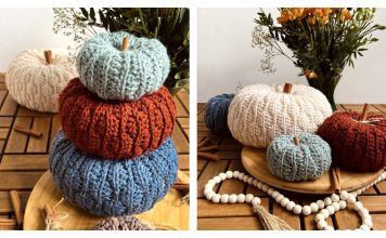 Cozy Cottage Pumpkins Free Crochet Pattern and Video Tutorial