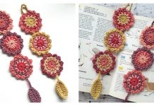 Faded Petals Bookmark Free Crochet Pattern