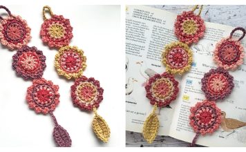 Faded Petals Bookmark Free Crochet Pattern