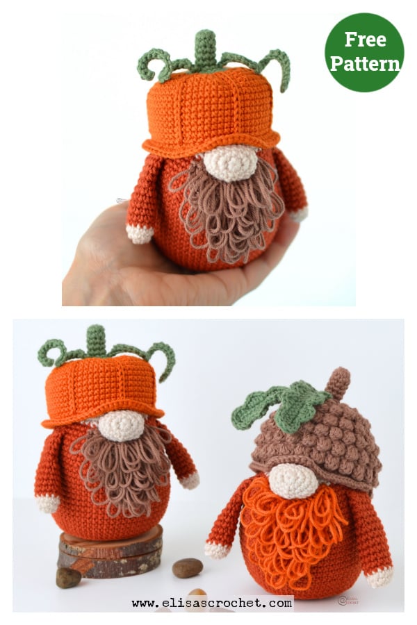 Fall Gnomes Free Crochet Pattern