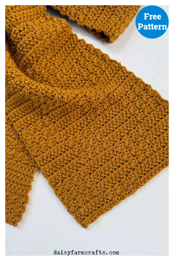 Griddle Checked Scarf Free Crochet Pattern