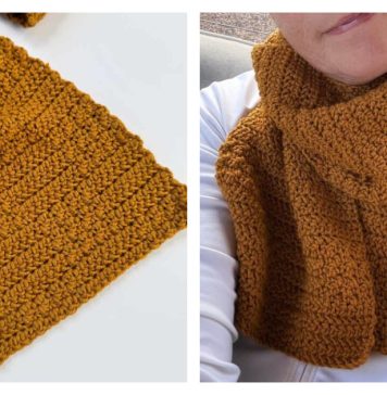 Griddle Checked Scarf Free Crochet Pattern
