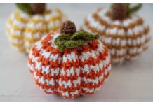 Houndstooth Pumpkin Free Crochet Pattern