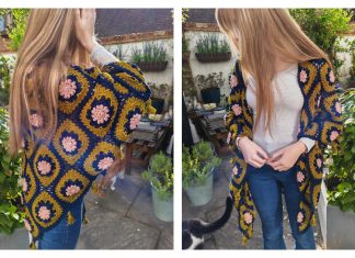 Midnight Lantern Shawl Free Crochet Pattern