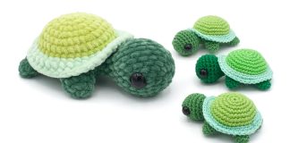 Mini Turtle Amigurumi Free Crochet Pattern and Video Tutorial