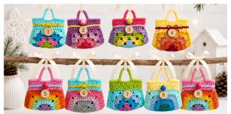Miniature Granny Stripes Handbag Crochet Pattern