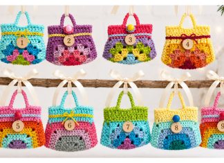 Miniature Granny Stripes Handbag Crochet Pattern